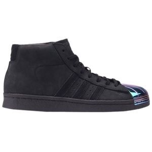 Adidas Pro Model Suede Superstar Metal Toe Midtop Sneakers Shoes Black Size 6.5